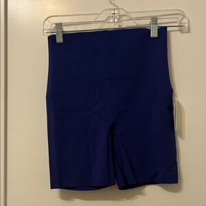 SPANX Deep Blue Bike Shorts (6”)